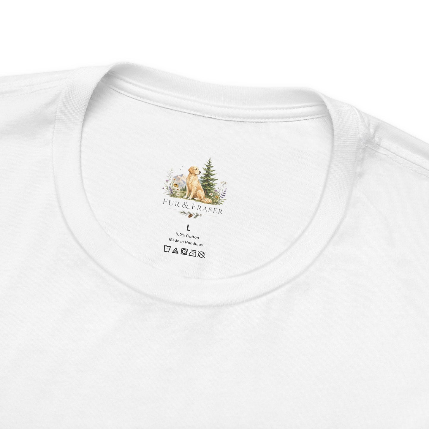 Plaid Pup Graphic Tee — Border Collie Watercolor Shirt