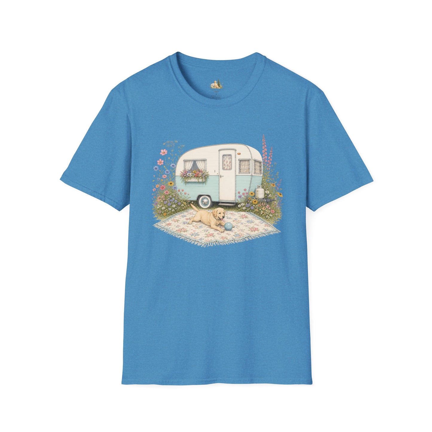 Vintage Camper T-Shirt — Cozy Caravan & Picnic Design(Light Weight, Ultra Soft)