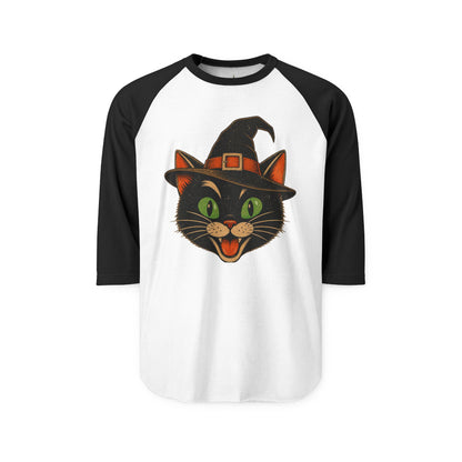 Halloween Black Cat Raglan Shirt