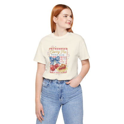 Cherry Pie Picnic Club Tee | 4th of July Retro Americana, vintage flag stars