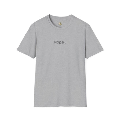 Nope. Minimalist Graphic Tee