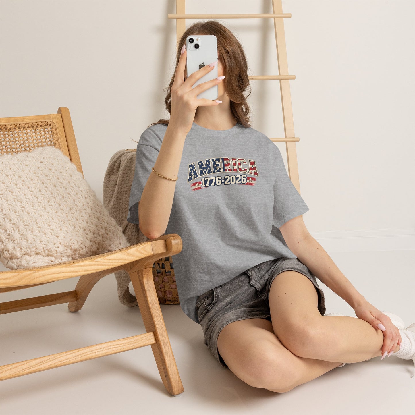 Unisex America 1776-2026 Patriotic Tee (Heavy Weight Cotton)