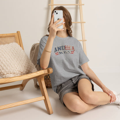 Unisex America 1776-2026 Patriotic Tee (Heavy Weight Cotton)
