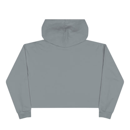 Cropped Hoodie — Floral Vintage Camera “Adventure Awaits” Crop Hoodie