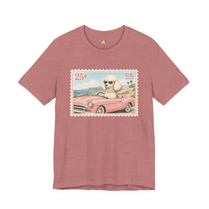 Vintage Pup Roadtrip T-Shirt — Retro Stamp Design (25)