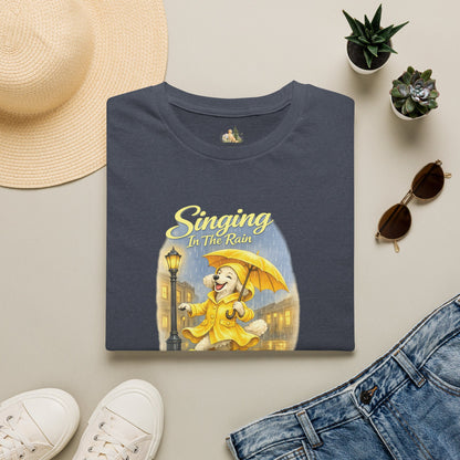 T-Shirt — Singing in the Rain Vintage Raincoat Umbrella Design