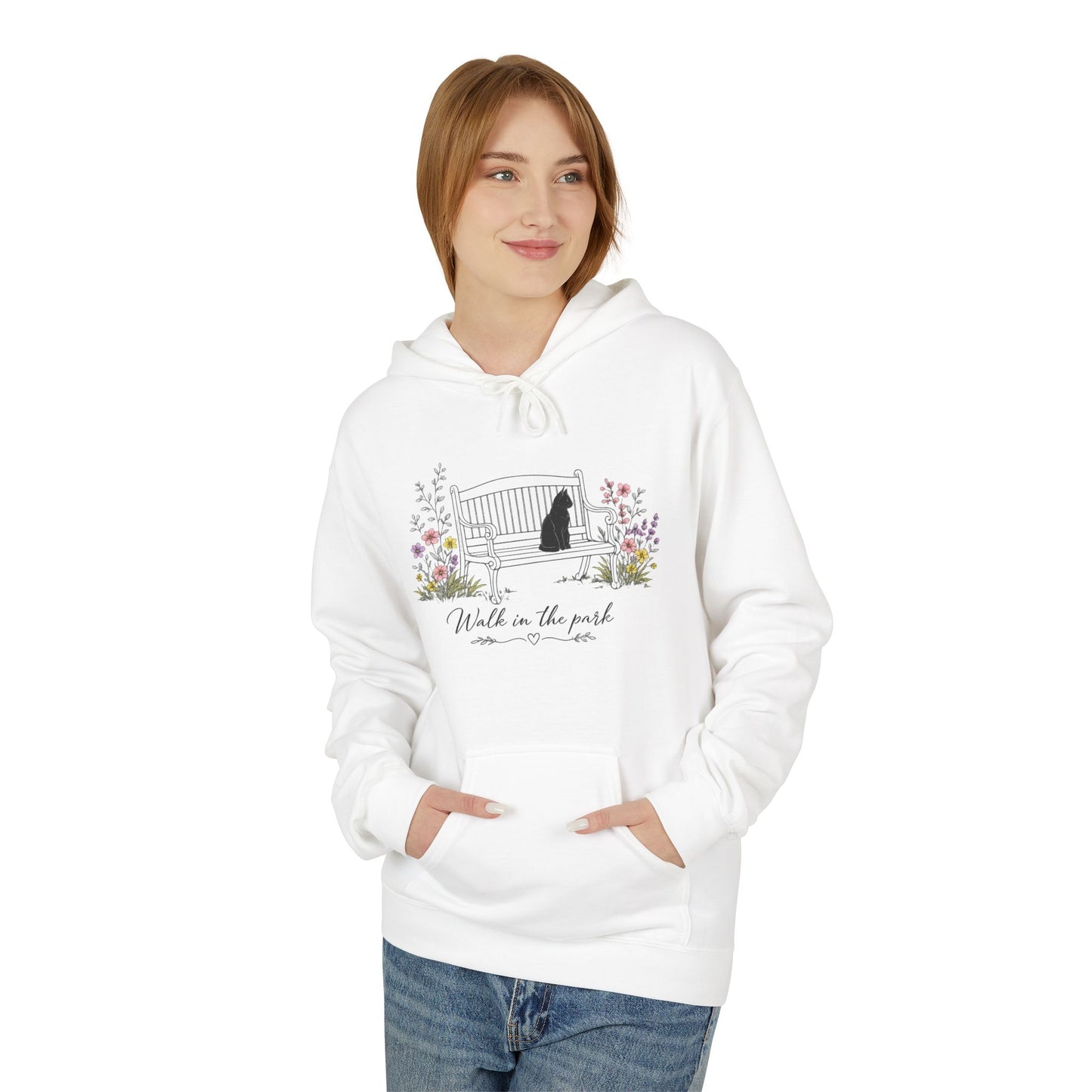 Walk Me in the Park Hoodie | Floral Gate Illustration