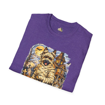 Unisex Mummy German Shepherd Halloween T-Shirt - What Tails Lurk Behind The Pines Collection