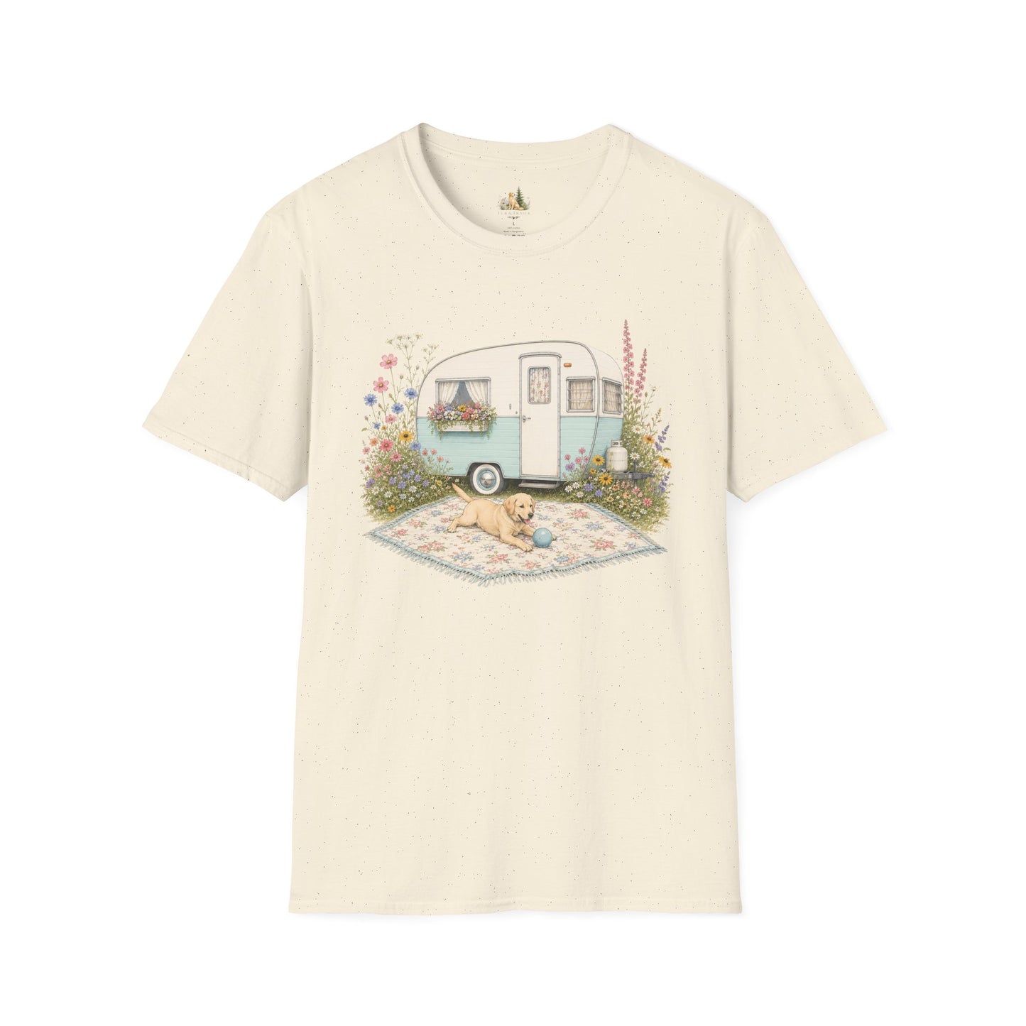 Vintage Camper T-Shirt — Cozy Caravan & Picnic Design(Light Weight, Ultra Soft)