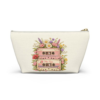 Retro Floral Cassette Accessory Pouch