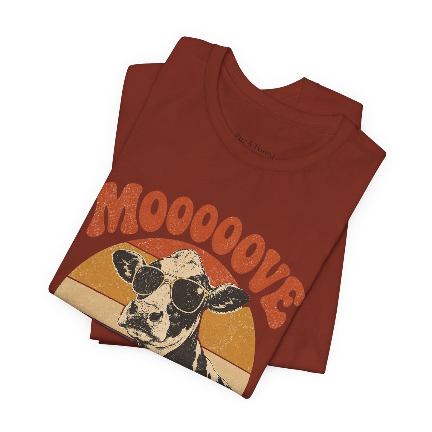 Mooove Over Cow Tee – Retro Vintage Farm Animal Graphic T-Shirt