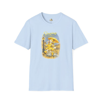 T-Shirt — Singing in the Rain Vintage Raincoat Umbrella Design