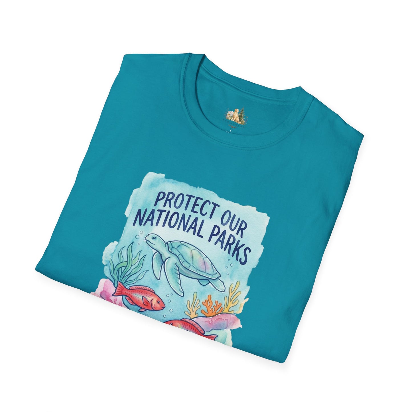 Protect Our National Parks Turtle Tee — Keep the Ocean Wild Conservation T-Shirt