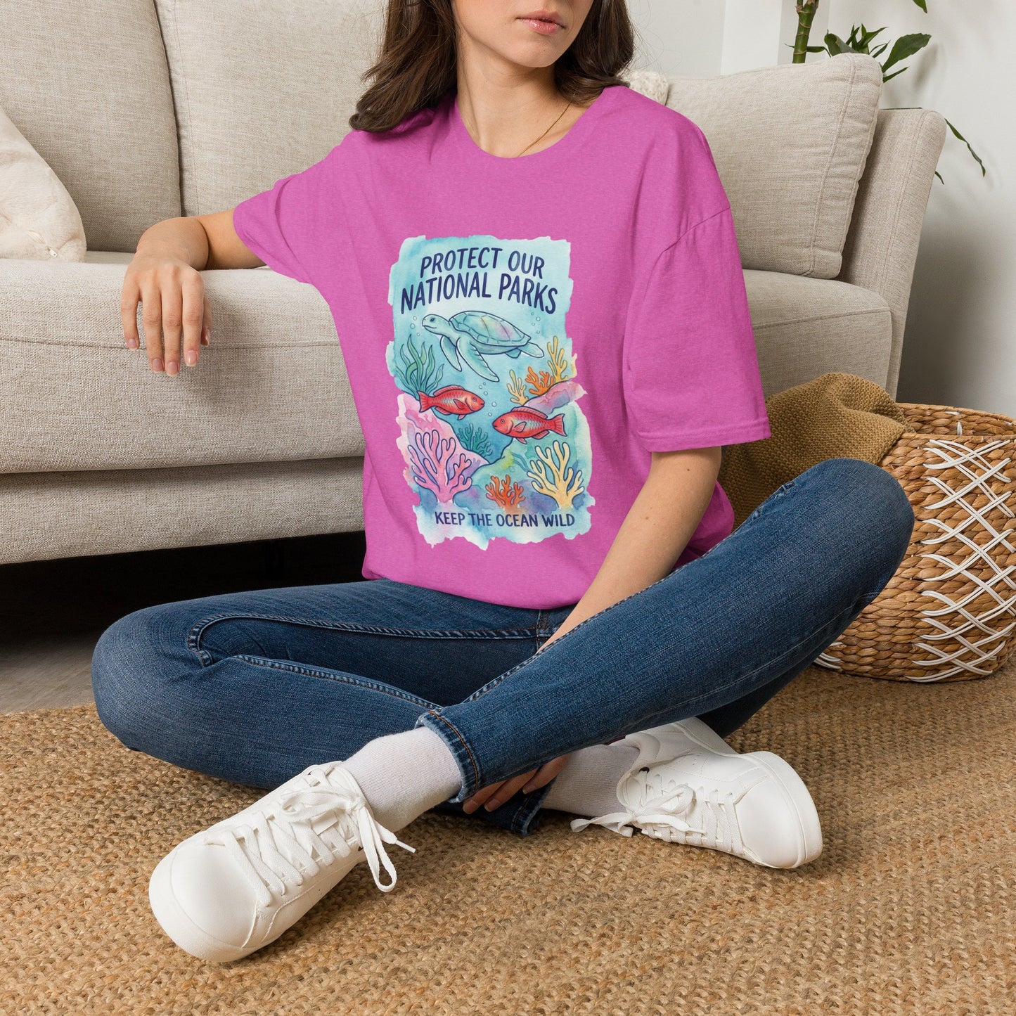Protect Our National Parks Turtle Tee — Keep the Ocean Wild Conservation T-Shirt