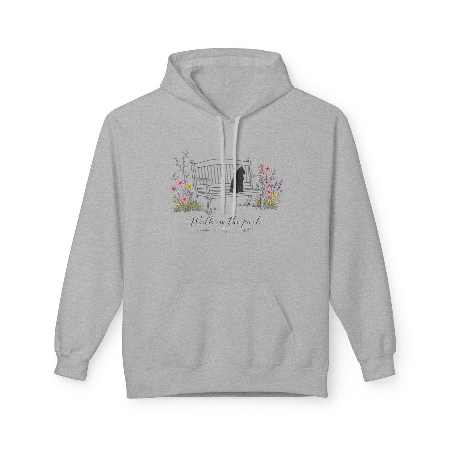 Walk Me in the Park Hoodie | Floral Gate Illustration