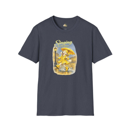 T-Shirt — Singing in the Rain Vintage Raincoat Umbrella Design