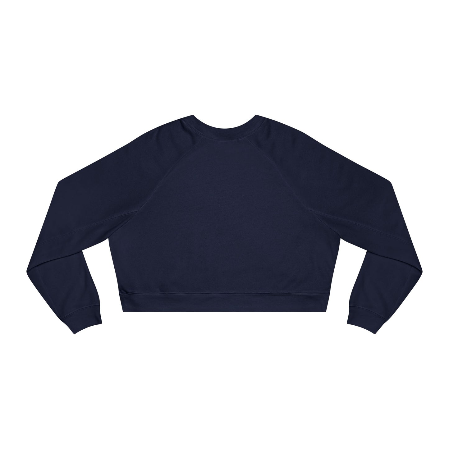 Cropped Pullover — Tiny Fiery Flowers Embroidered Fleece