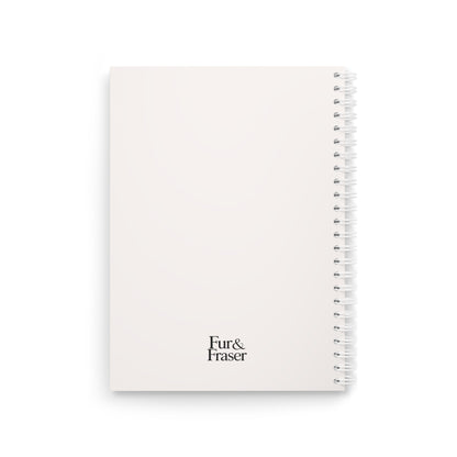 Floral Bookshelf Spiral Notebook — Vintage Botanical Journal for Writers & Students