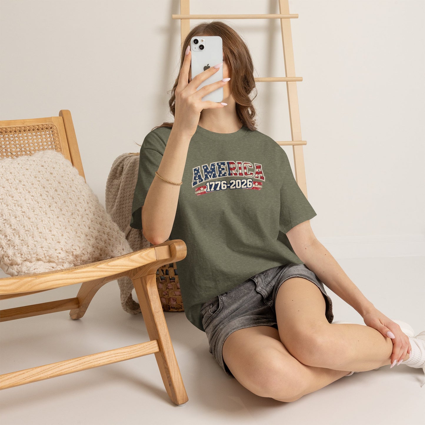 Unisex America 1776-2026 Patriotic Tee (Heavy Weight Cotton)