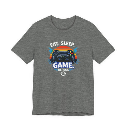 Gaming Controller Graphic Tee — "GAME" Retro Sunset Video Game T-Shirt