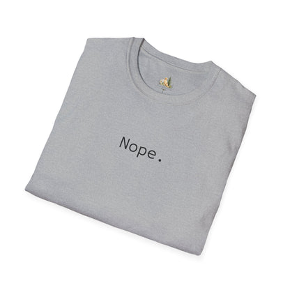 Nope. Minimalist Graphic Tee