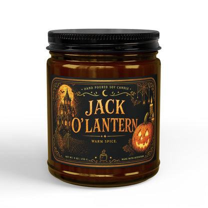 Jack O'Lantern Soy Candle — Spiced Halloween Scent (4oz & 9oz)