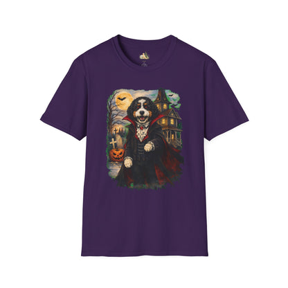 Unisex Halloween Bernese Mountain Dog Costume Tee – What Tails Lurks Behind The Pines Collection