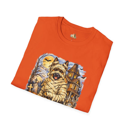 Unisex Mummy German Shepherd Halloween T-Shirt - What Tails Lurk Behind The Pines Collection