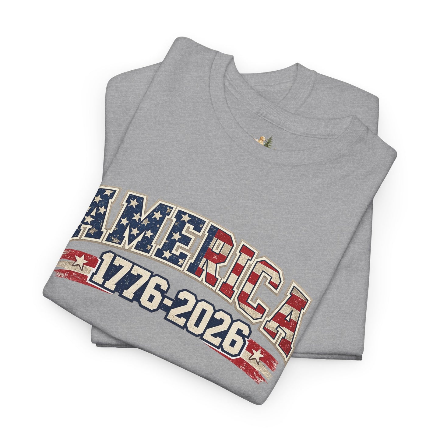 Unisex America 1776-2026 Patriotic Tee (Heavy Weight Cotton)