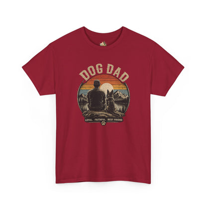 Dog Dad T-Shirt – Vintage "Loyal. Faithful. Best Friend." Graphic Tee for Dog Lovers