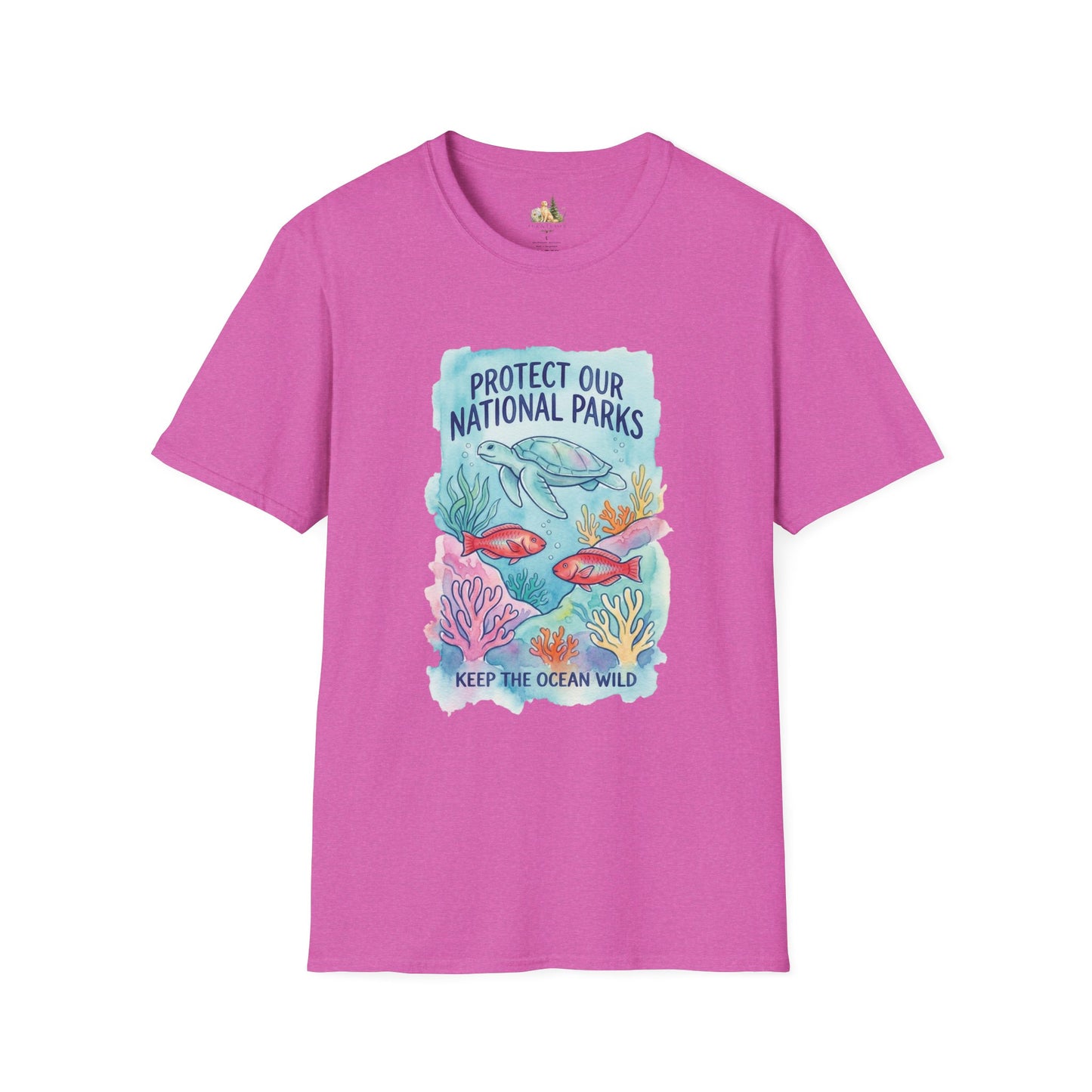 Protect Our National Parks Turtle Tee — Keep the Ocean Wild Conservation T-Shirt