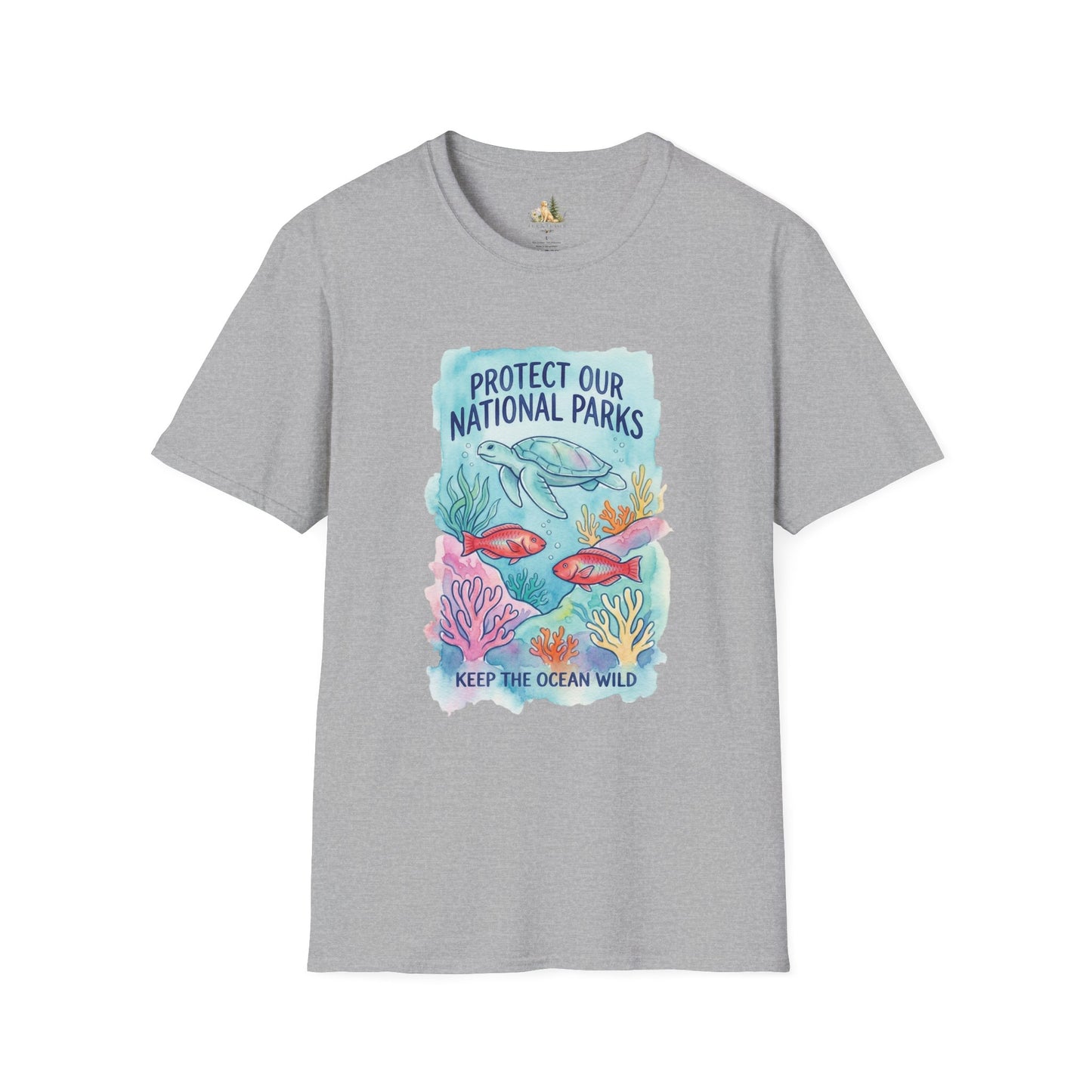 Protect Our National Parks Turtle Tee — Keep the Ocean Wild Conservation T-Shirt