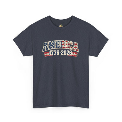 Unisex America 1776-2026 Patriotic Tee (Heavy Weight Cotton)