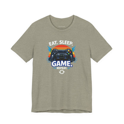 Gaming Controller Graphic Tee — "GAME" Retro Sunset Video Game T-Shirt
