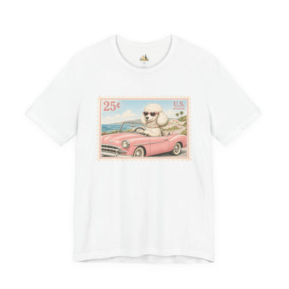Vintage Pup Roadtrip T-Shirt — Retro Stamp Design (25)