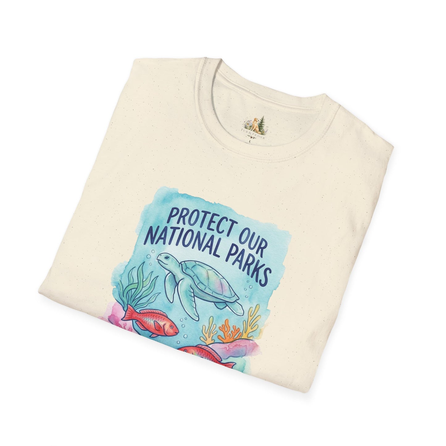 Protect Our National Parks Turtle Tee — Keep the Ocean Wild Conservation T-Shirt