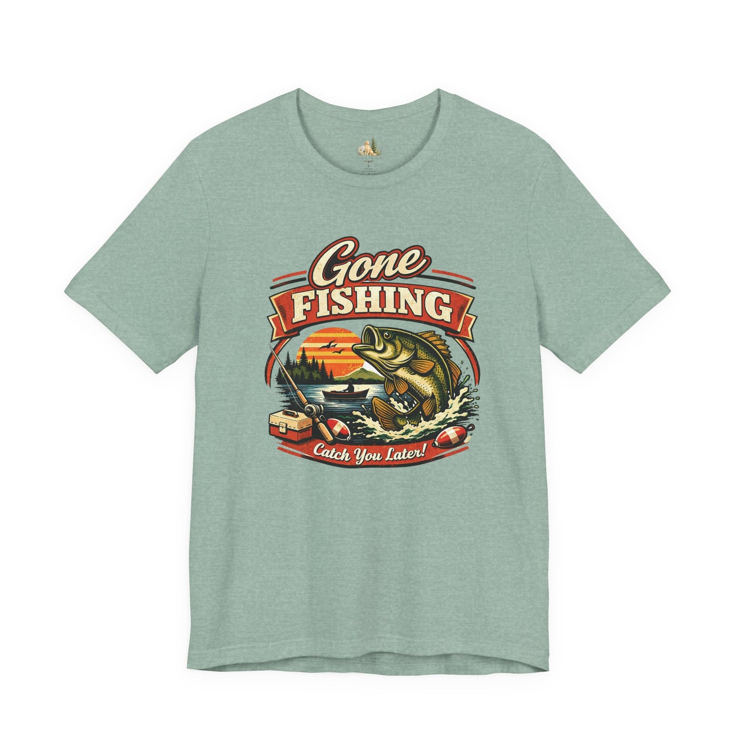 Gone Fishing Graphic Tee — "Gone Fishing, Catch You Later" Fishing T-Shirt
